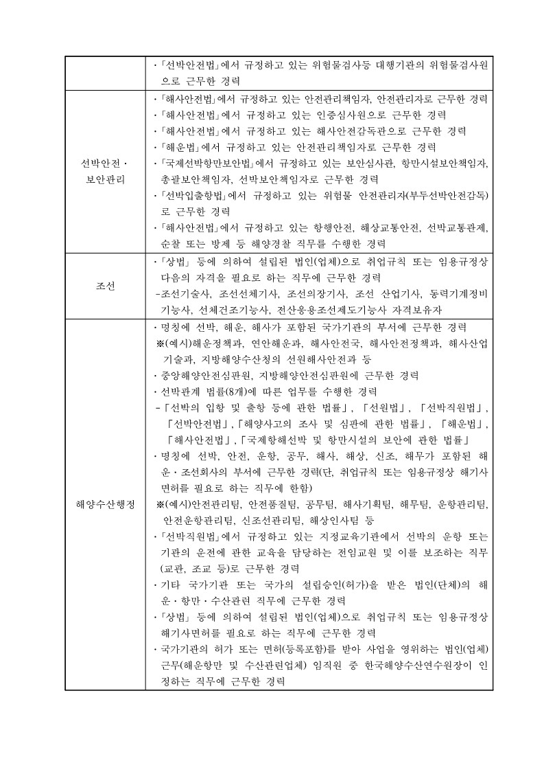 제1회 선박안전관리사 자격시험 실시 홍보